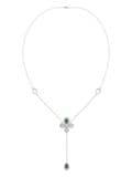 Marchesa 18kt white gold floral diamond necklace