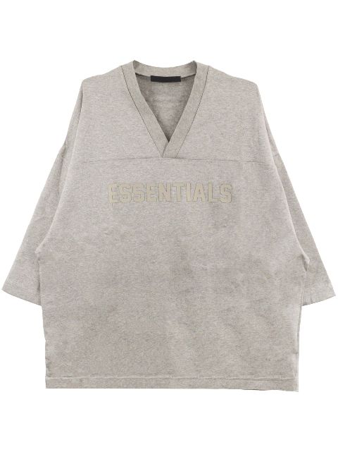 FEAR OF GOD ESSENTIALS Football logo-flocked T-shirt Men