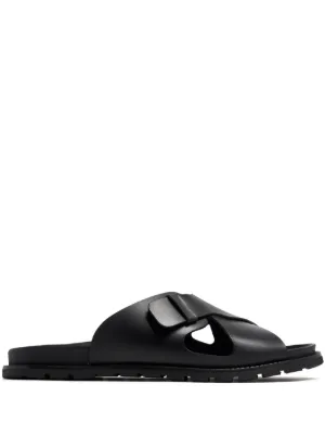 Rick Owens Geth Puffer Slides | Black | FARFETCH JO