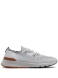 Brunello Cucinelli mélange-effect knitted sneakers - Grey