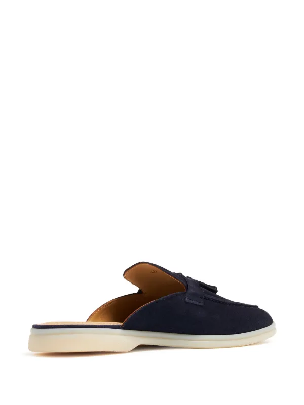 サンダル・ミュール SCAROSSO Lucrezia Blu Scamosciata (LUCREZIAMULEBLUSUED) Scarosso Lucrezia Suede Mules | Blue | FARFETCH NZ