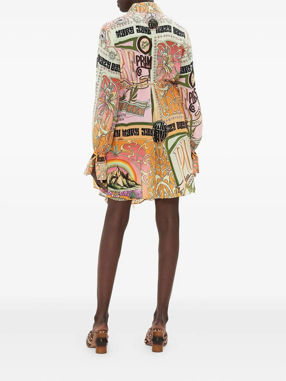 Camilla Lets Chase Rainbows midi-jurk Oranje