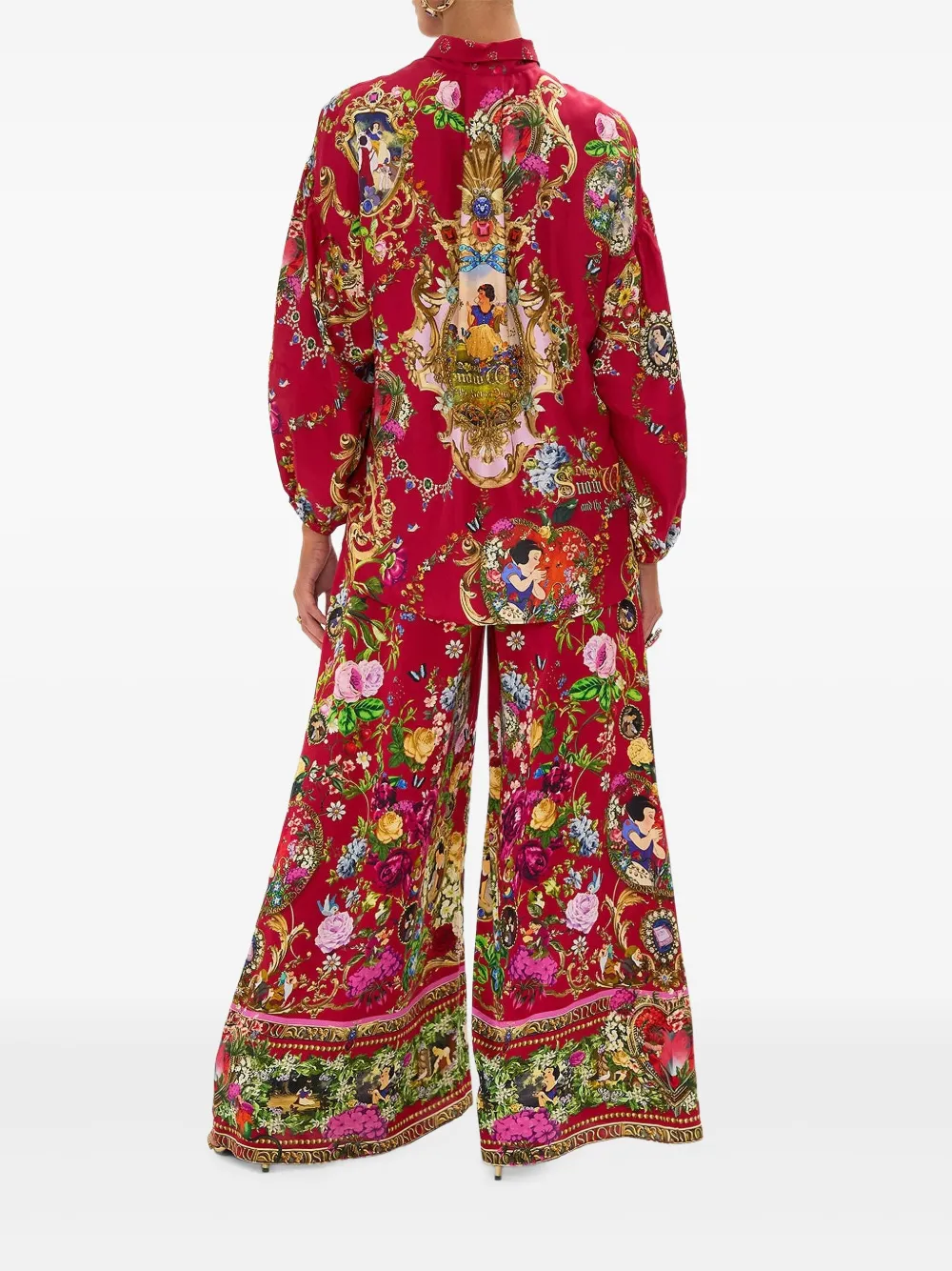 Camilla blouse met print Rood