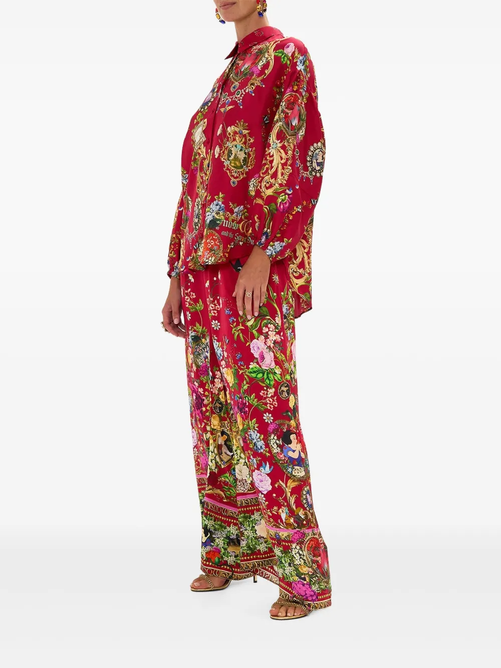 Camilla blouse met print Rood