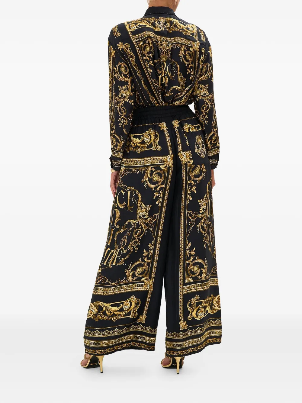 Camilla Once Upon a Time broek met wijde pijpen Blauw