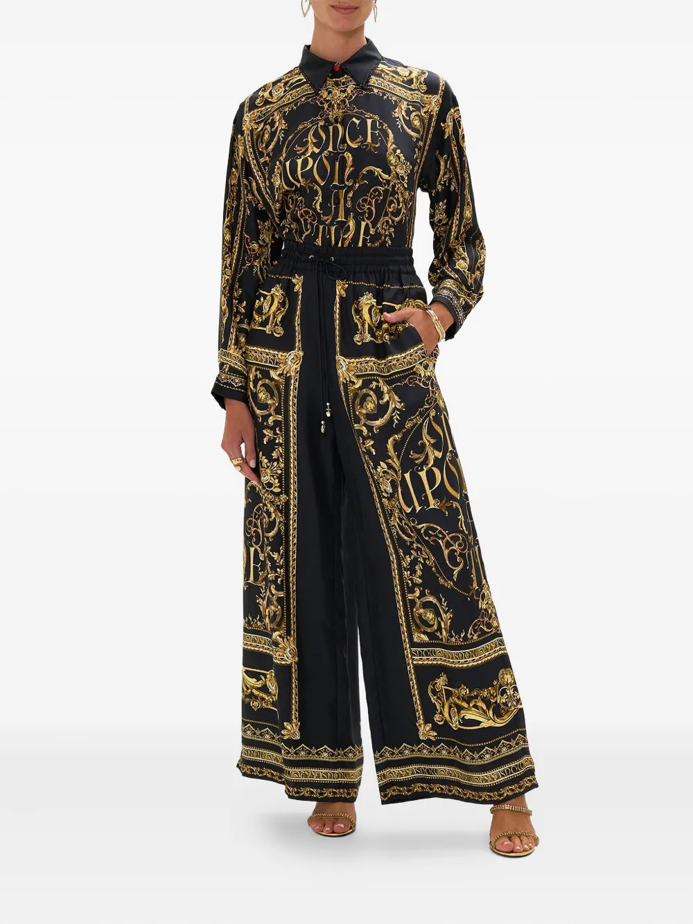 Camilla Once Upon a Time wide-leg trousers - Blauw