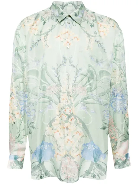 Camilla floral-print silk shirt