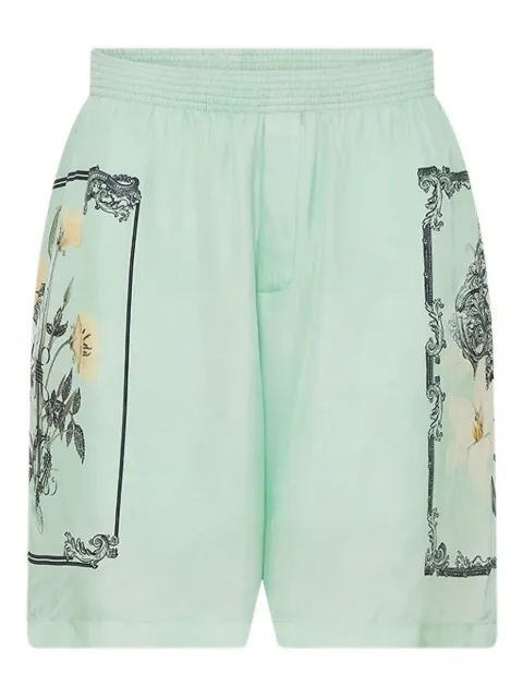 Camilla shorts de seda con estampado floral