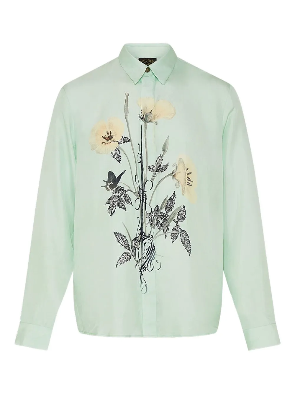 Camilla long-sleeve floral-print shirt | Green | Image 1