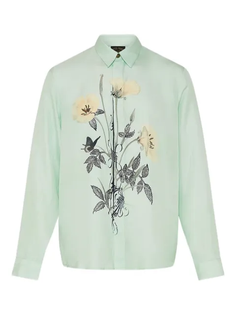 Camilla camisa manga larga con estampado floral