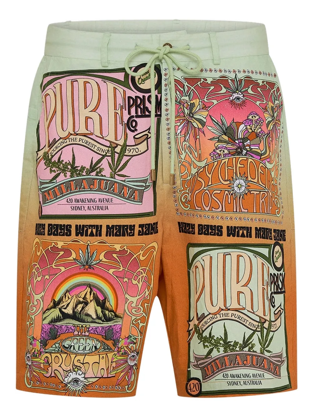 Camilla bermudas Lets Chase Rainbows | verde | Image 1