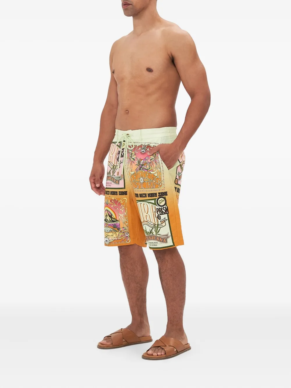 Camilla Lets Chase Rainbows bermuda shorts Groen