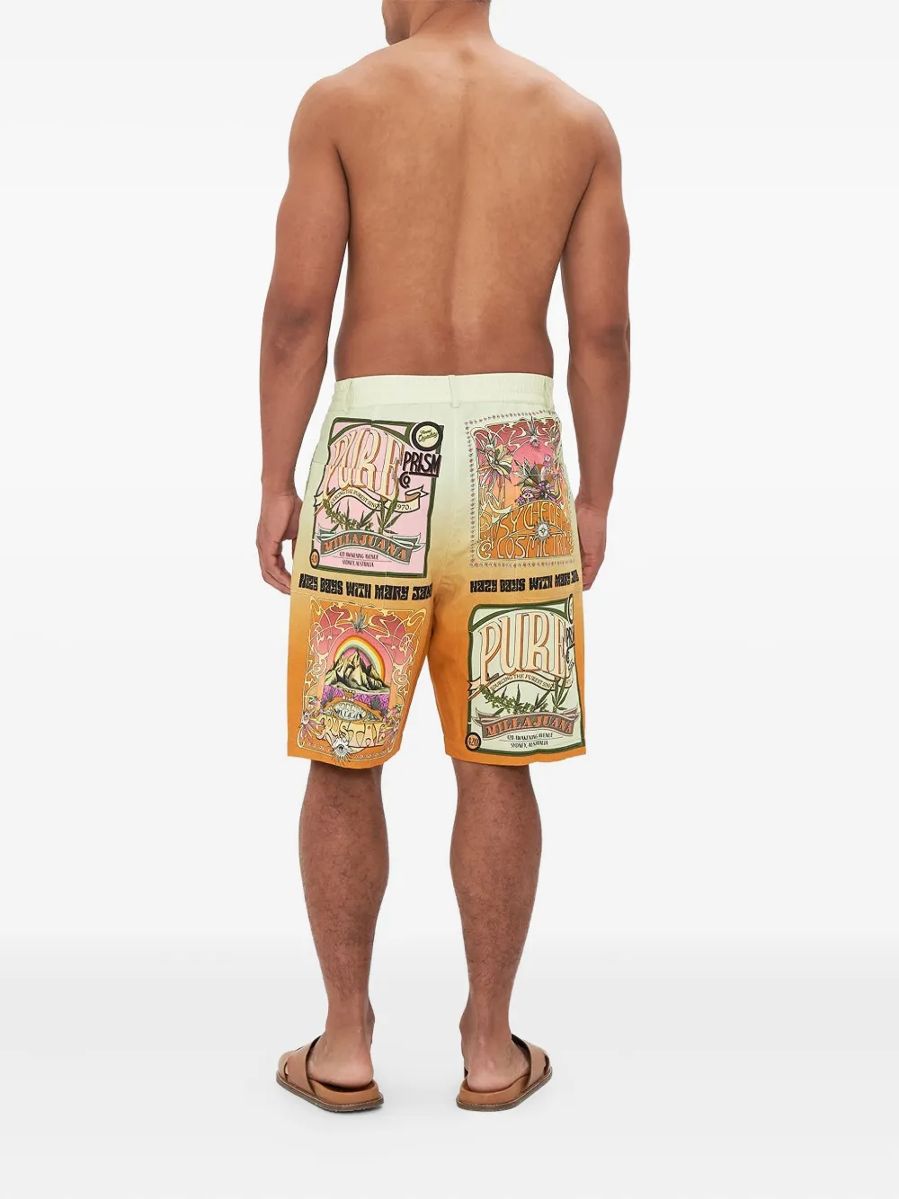 Camilla Lets Chase Rainbows bermuda shorts Groen