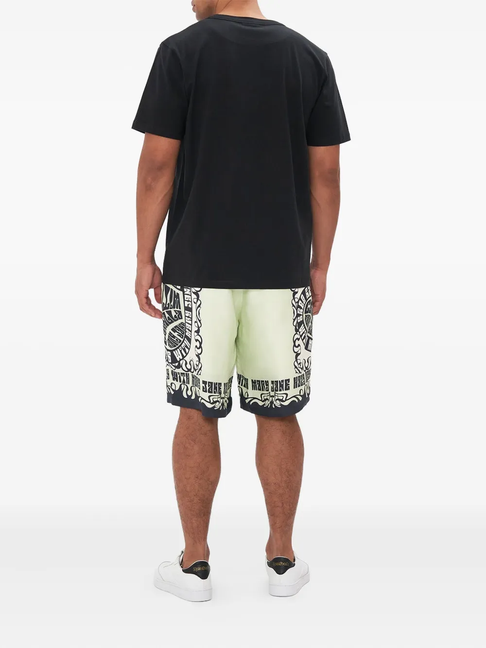 Camilla T-shirt met print Zwart