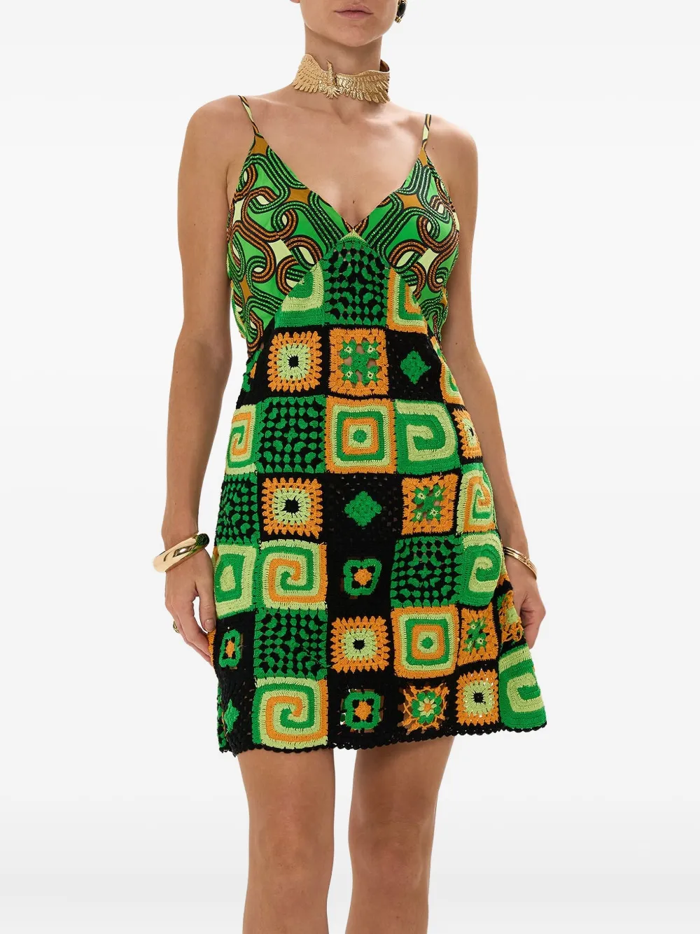 Camilla Good Vibes Generation mini-jurk Groen