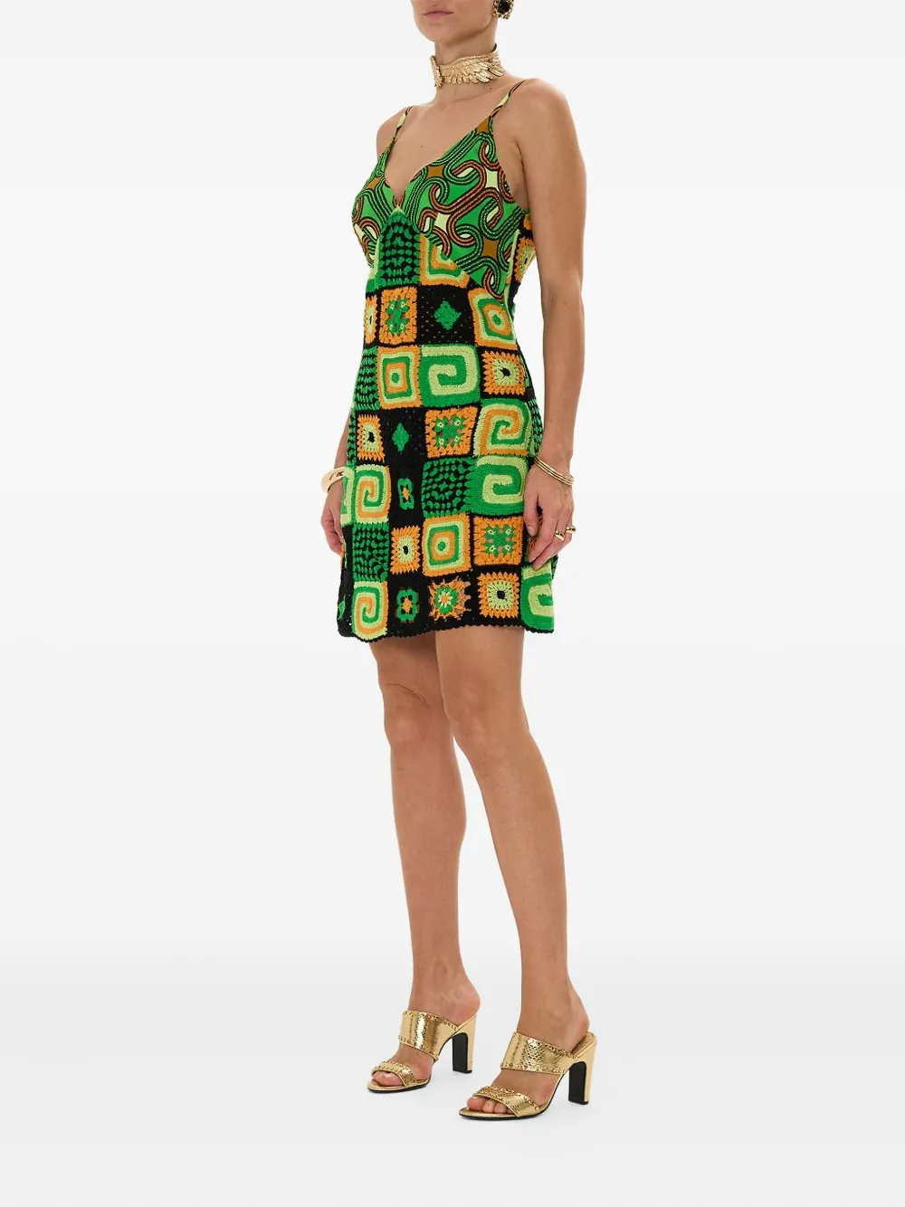 Camilla Good Vibes Generation mini-jurk Groen