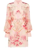 Camilla floral-print shift shirtdress - Pink