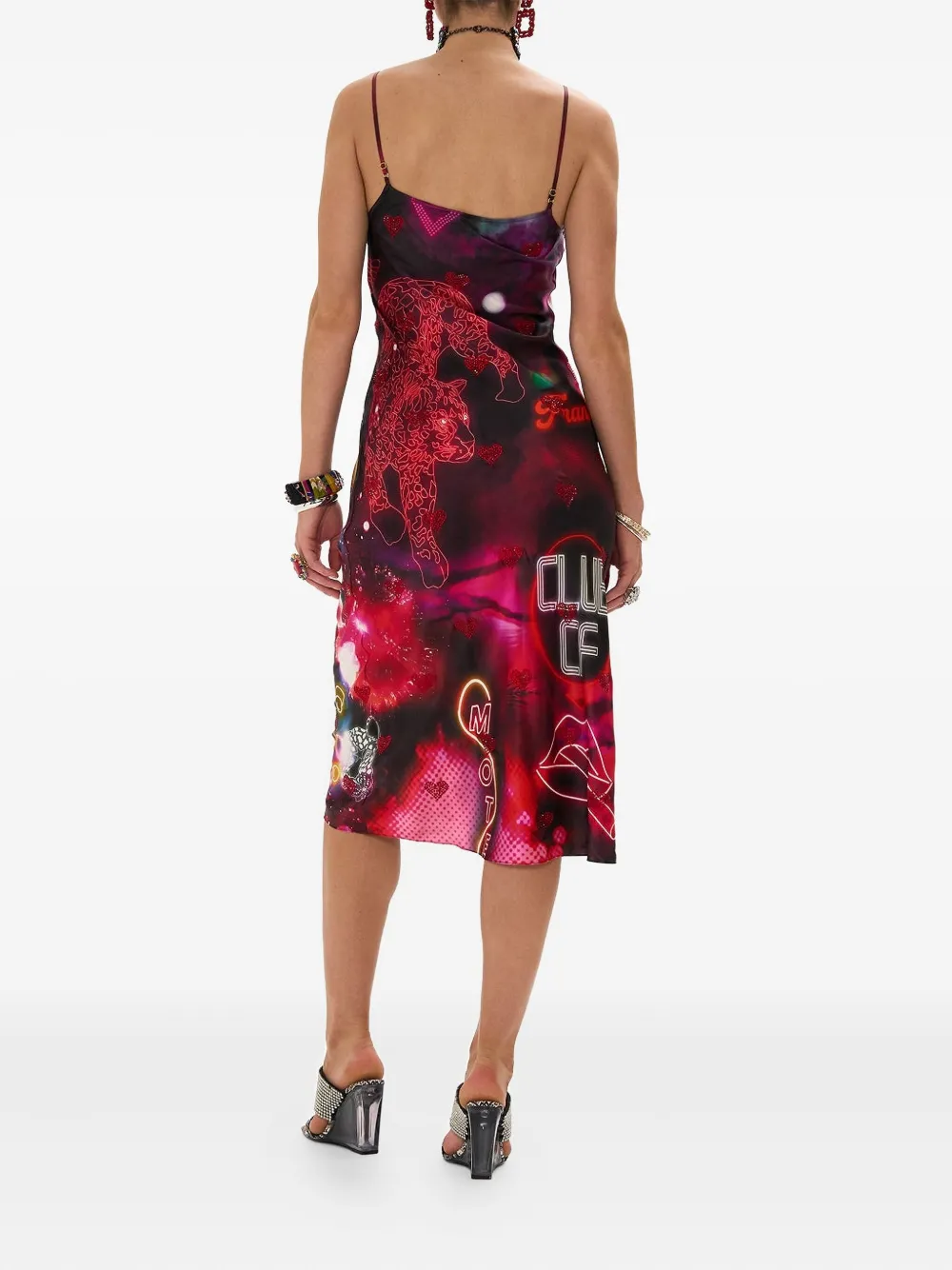 Camilla Electric Loveland midi-jurk Rood