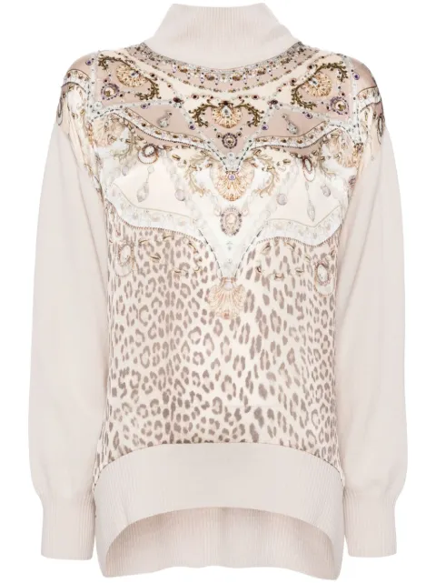 Camilla knitted turtle neck top