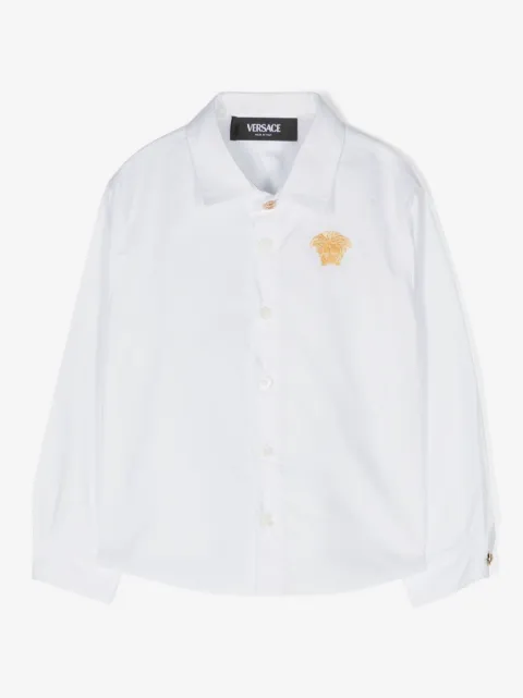 Versace Kids camisa con motivo Medusa Head