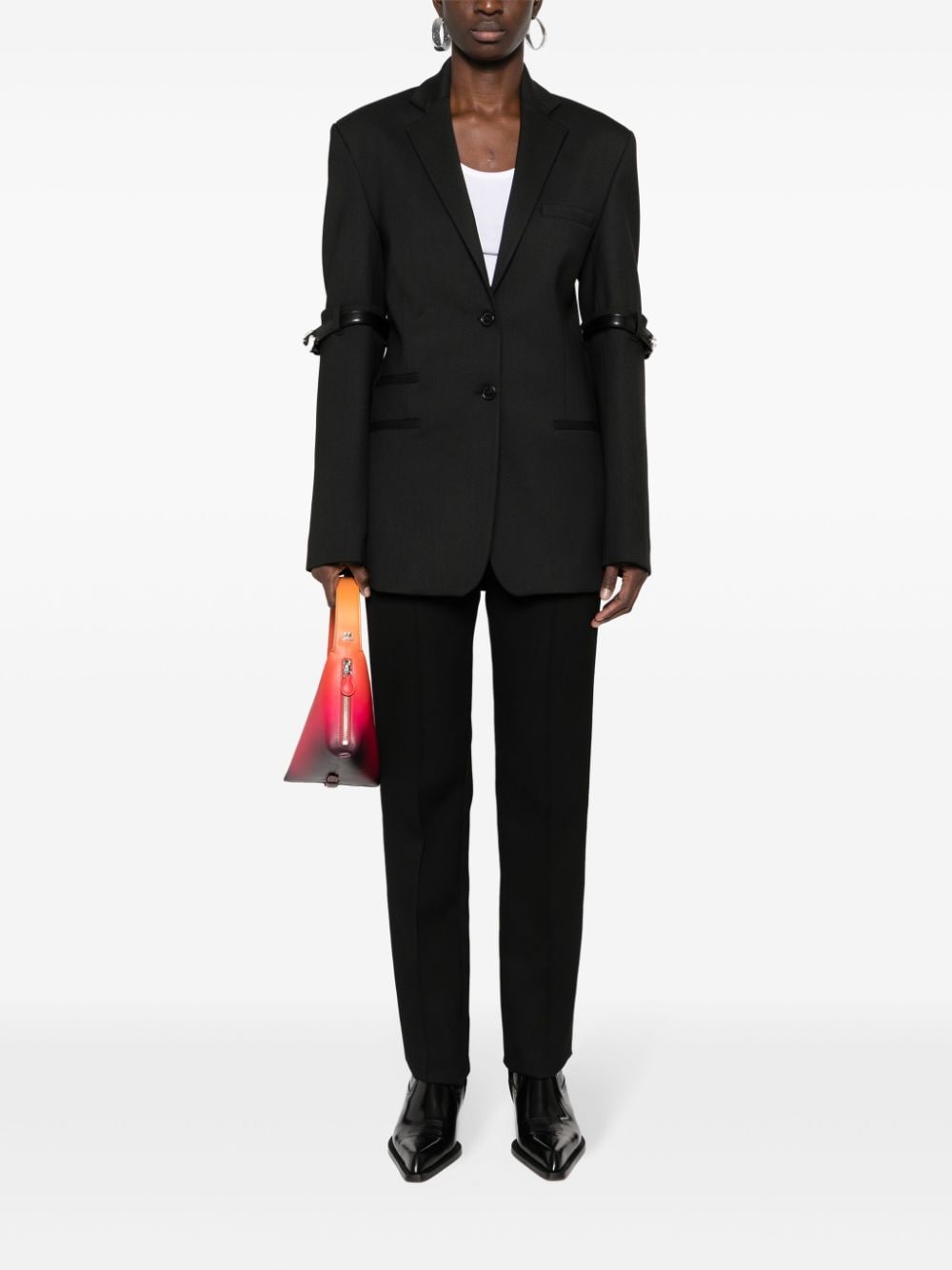 Shop Coperni Hybrid Tailored Blazer In Black