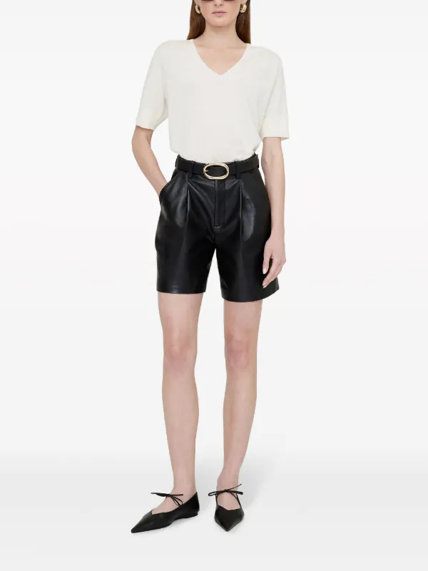 フラットシューズ ANINE BING Woman Flat shoes Black A1410790 BLK1 ANINE BING Nikki Leather Ballerina Shoes | Black | FARFETCH