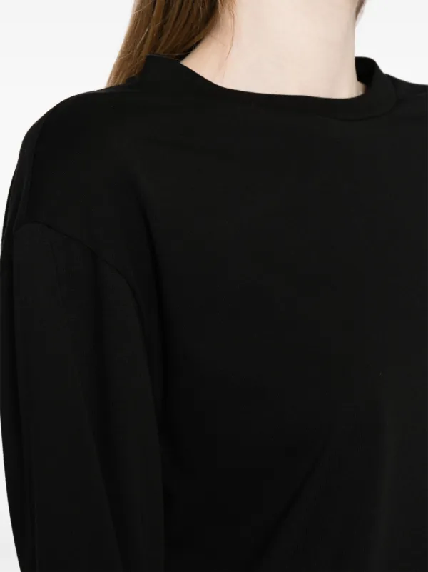 The Row long-sleeve crew-neck Top | Black | FARFETCH