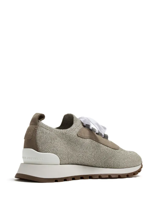 スニーカー BRUNELLO CUCINELLI MZ49G2940 C001 Sneakers Brunello Cucinelli round-toe Panelled Sneakers | Neutrals