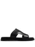 Barrett cut-out leather slides - Black