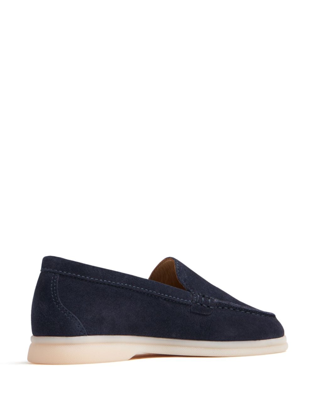 Shop Scarosso Ludovico Suede Loafers In Blue