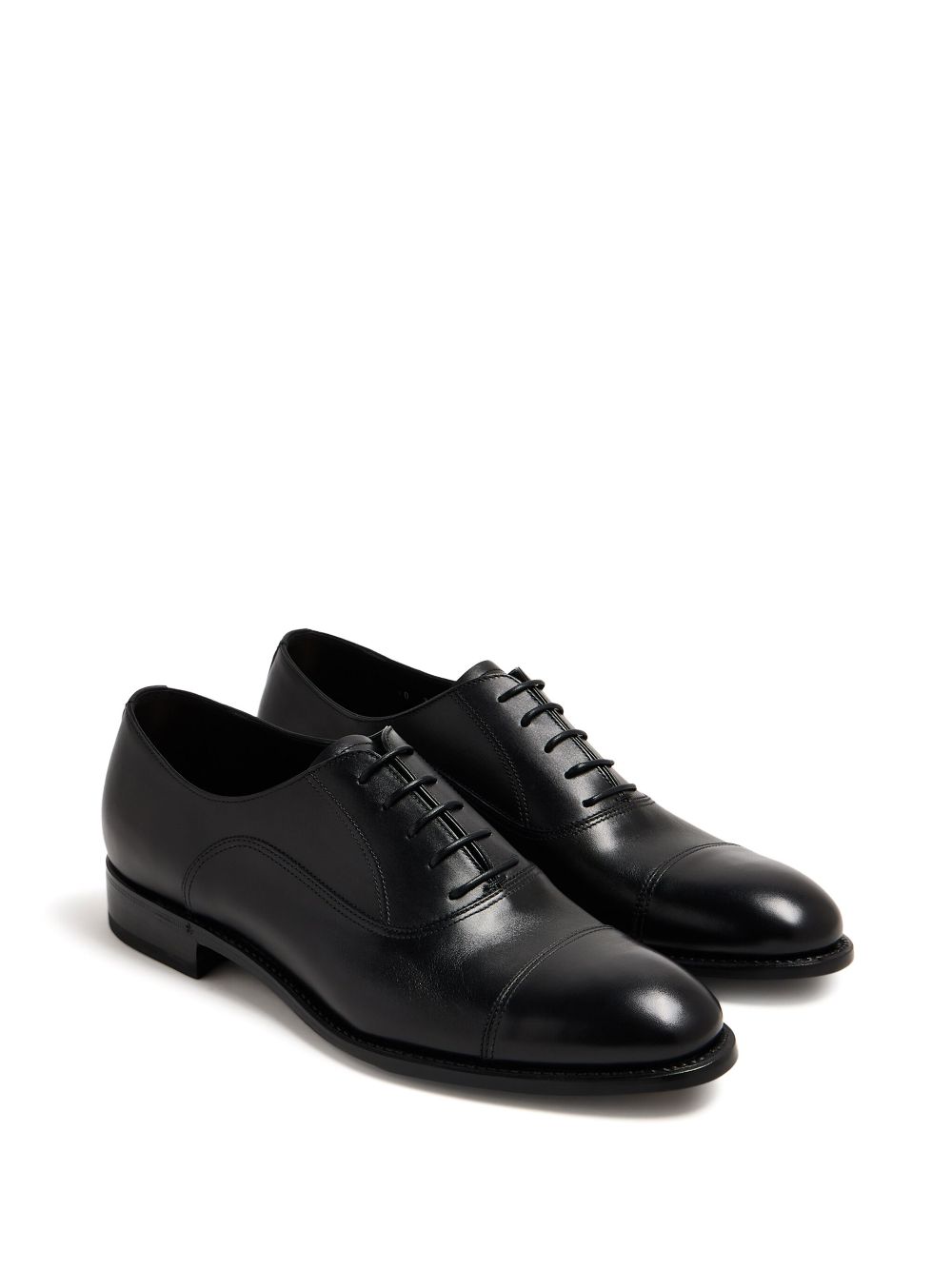 Barrett Leren Oxford schoenen - Zwart