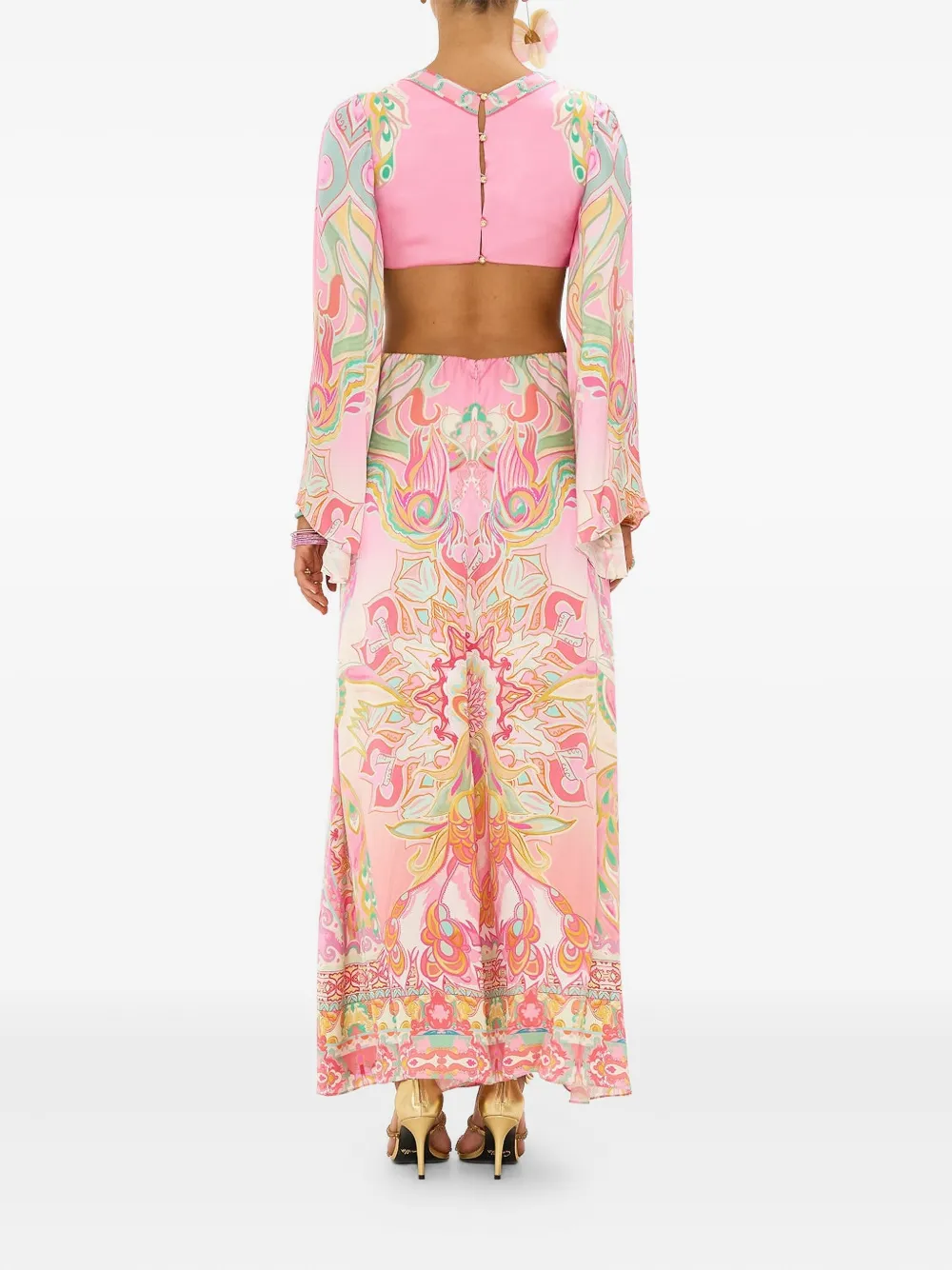 Camilla Tea With Tuschinski jurk met uitgesneden details Roze