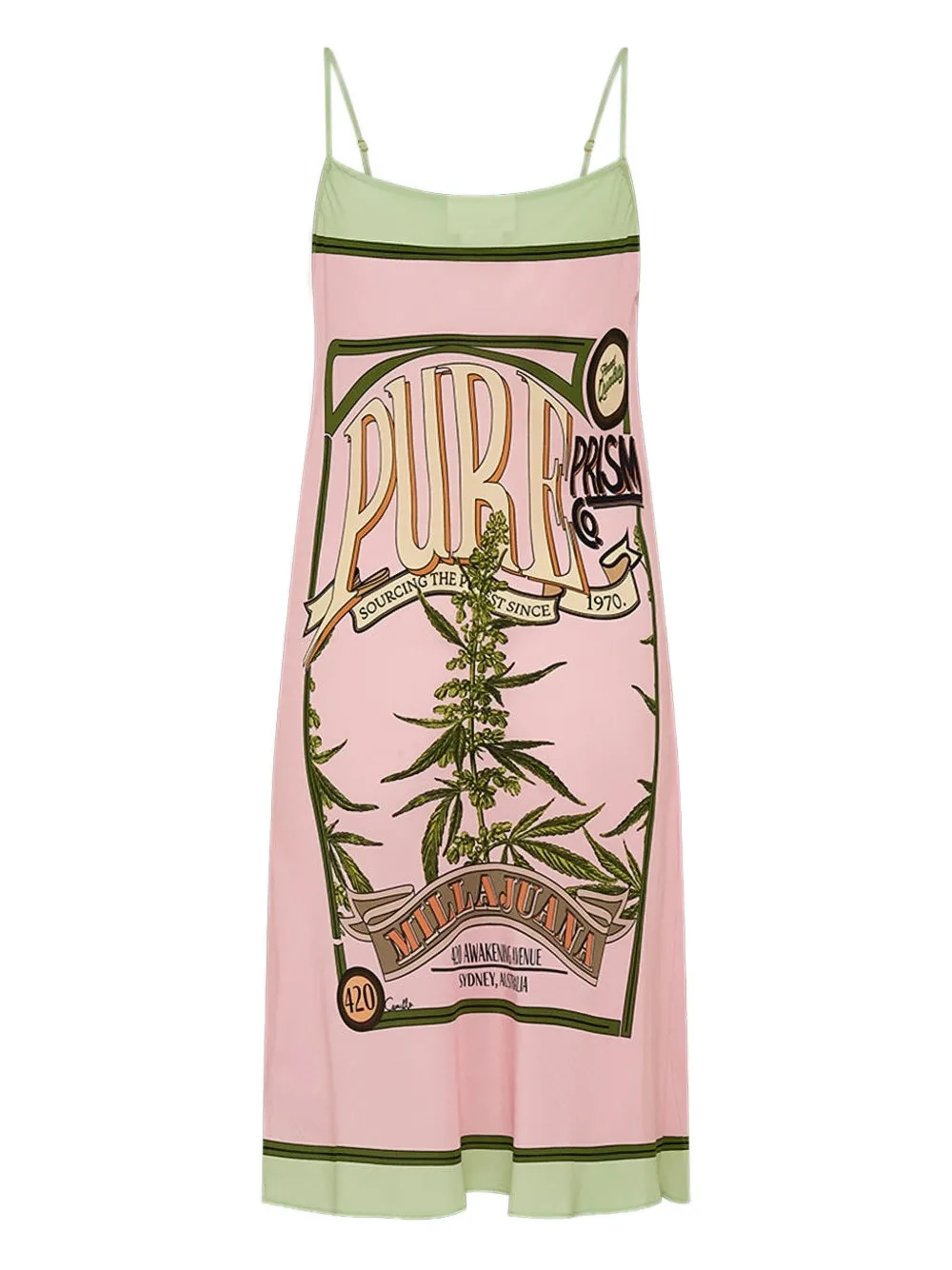 Camilla Lets Chase Rainbows mini dress - Rosa