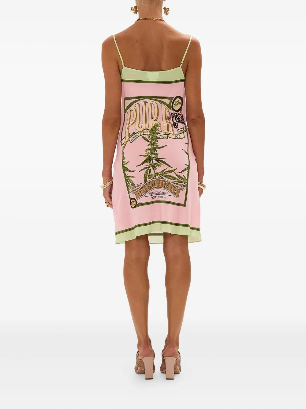 Camilla Lets Chase Rainbows mini-jurk Roze