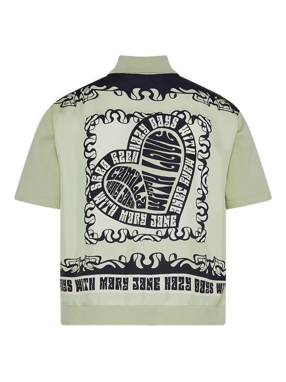 Camilla Overhemd met print Groen