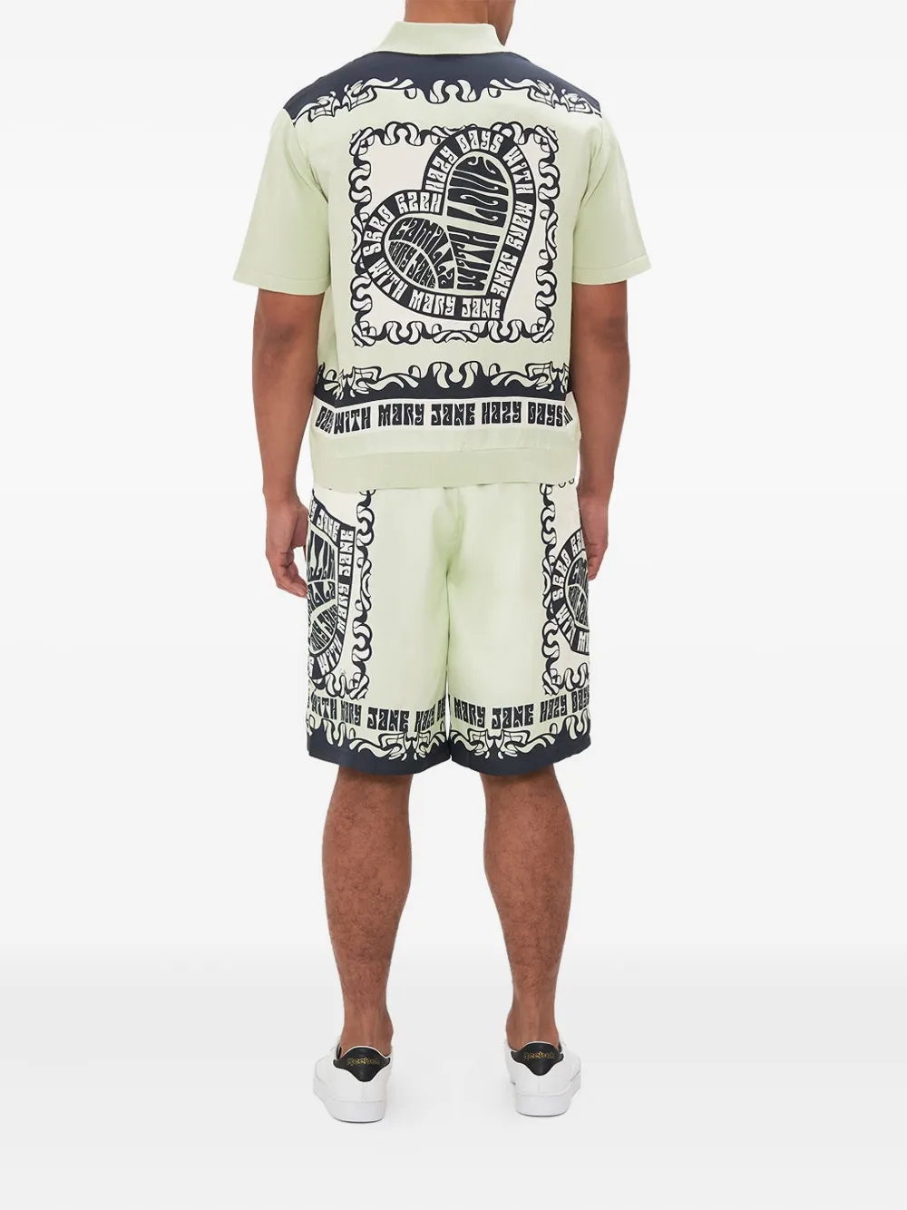 Camilla Overhemd met print Groen