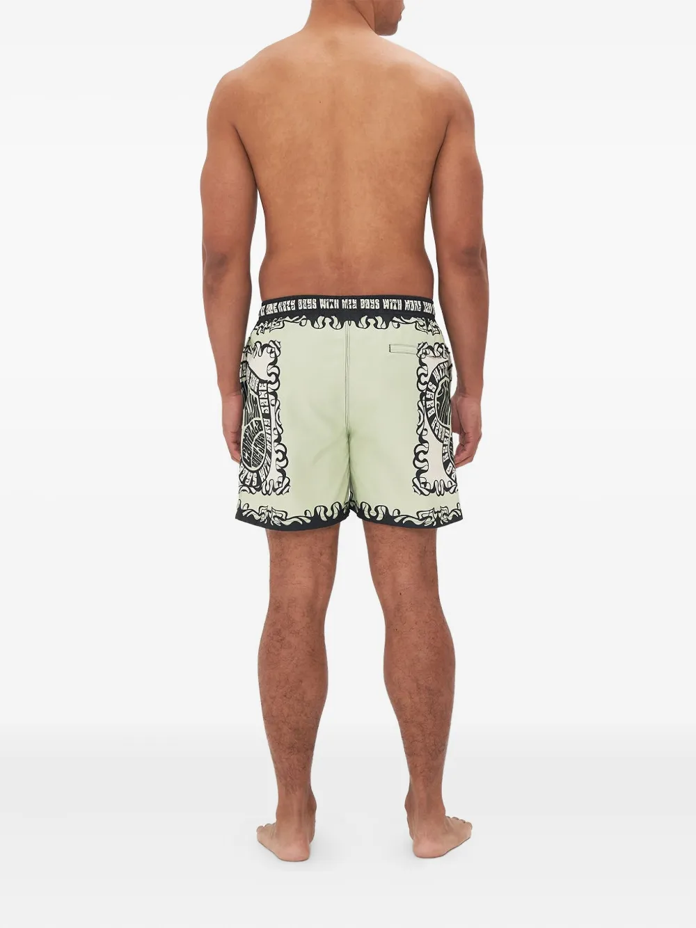 Camilla Midi-shorts met print Groen