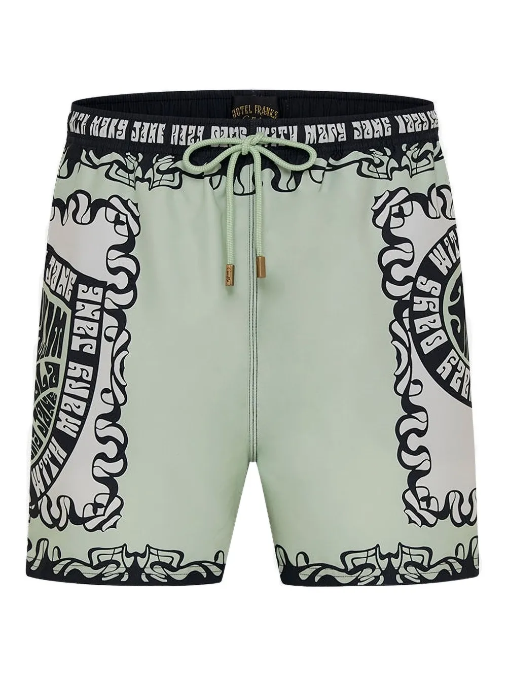 Camilla Printed mid length boardshort - グリーン Camilla Printed mid length boardshort - グリーン