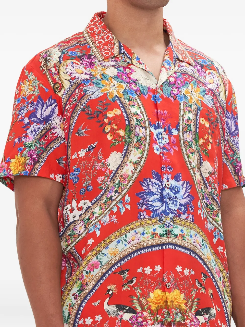 Camilla Summer Palace overhemd met korte mouwen Rood