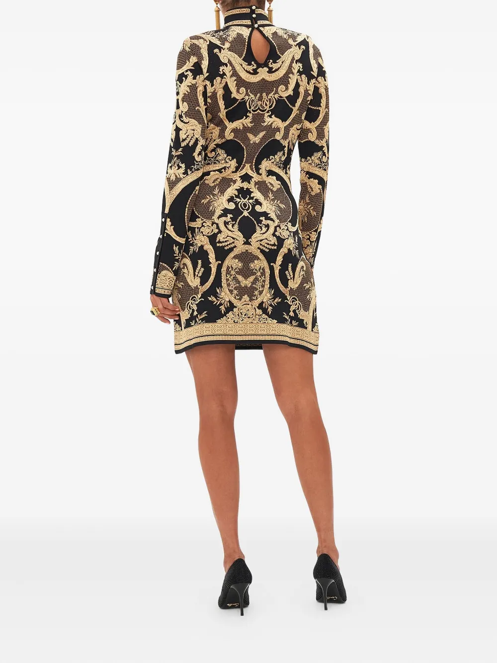 Camilla Magic in the Manuscript mini-jurk Zwart