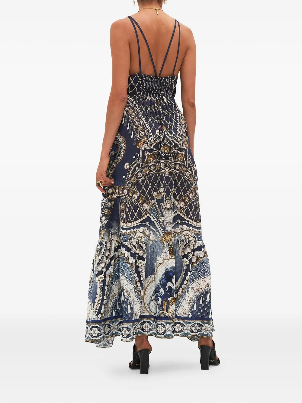 Camilla Gelaagde jurk Blauw