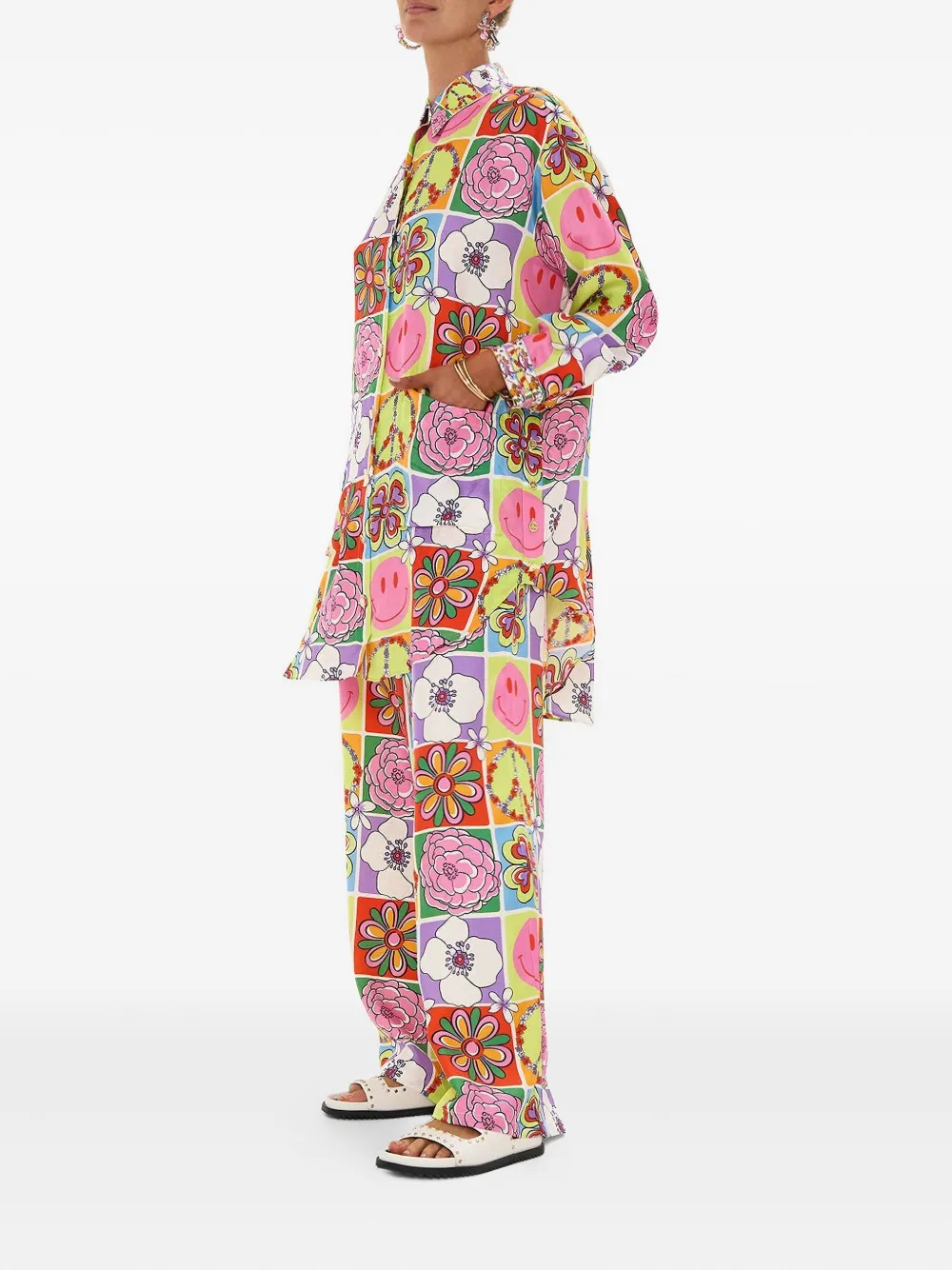 Camilla Cosmic Prairie tuniek met zakken Roze