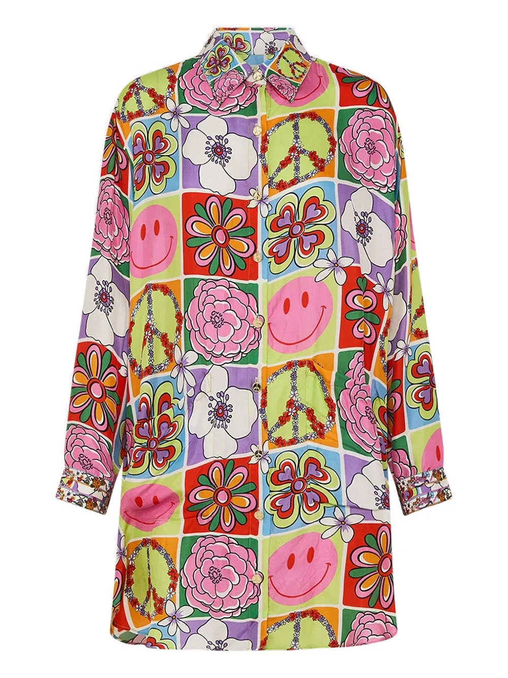 Camilla pockets cosmic prairie shirt tunic - ピンク Camilla pockets cosmic prairie shirt tunic - ピンク