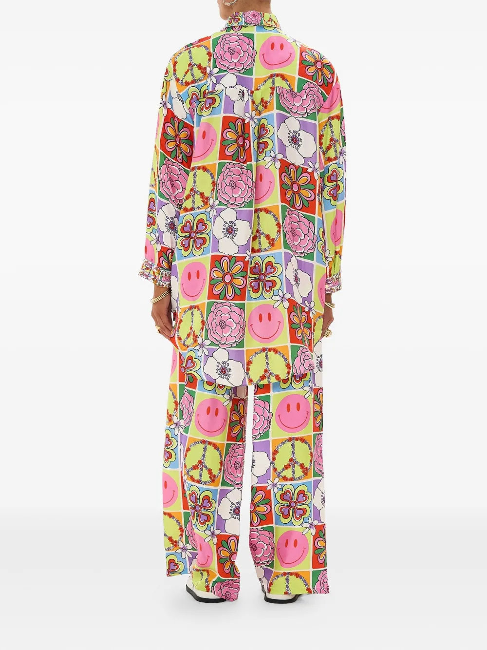 Camilla Cosmic Prairie tuniek met zakken Roze