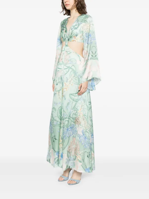 Camilla floral-print Silk Maxi Dress | Green | FARFETCH GE Camilla floral-print Silk Maxi Dress | Green | FARFETCH GE