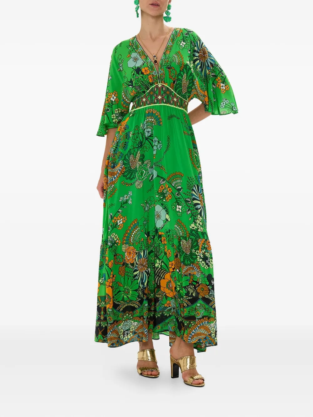 Camilla Good Vibes Generation maxi dress - Groen