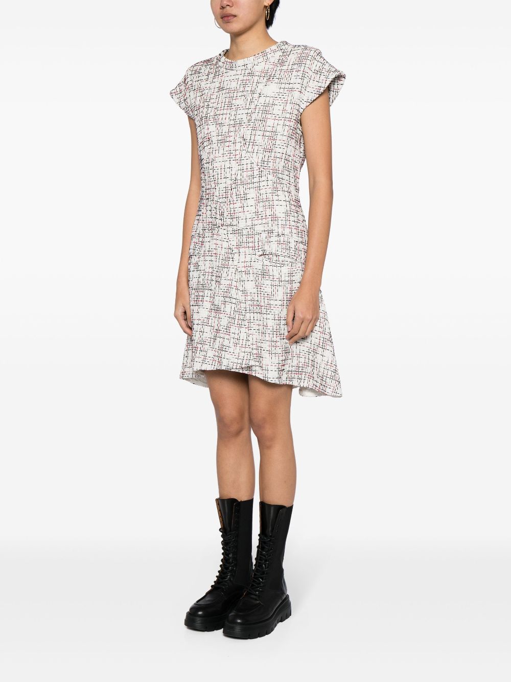 CHANEL 2000s tweed flared dress Women