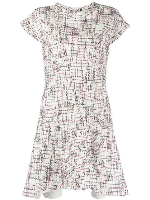 HOT SALE CHANEL 2000s tweed flared dress Women