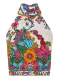 Camilla Tie Back Halter Top - White