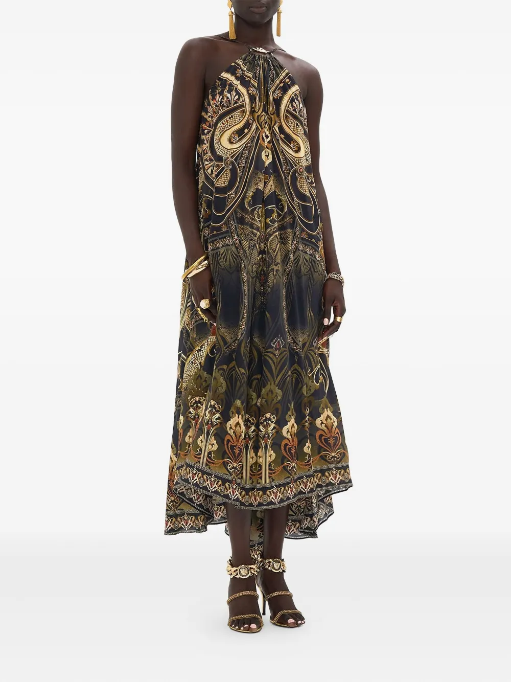 Camilla Nouveau Noir midi dress - Zwart